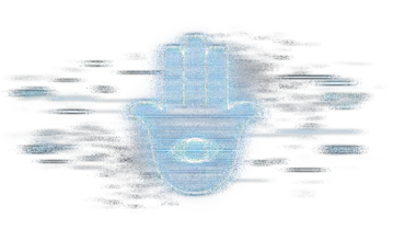 Glowing Hamsa Hand